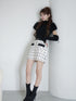 Étoile Check tweedジップスカート